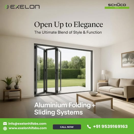 Transform Your Space with Aluminium Folding and Sliding System Doors in Kerala